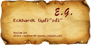 Eckhardt Győző névjegykártya