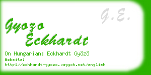 gyozo eckhardt business card